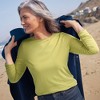 Lands' End Women's Plus Size Lightweight Jersey Skimming Long Sleeve Crew Neck T-shirt - 4 of 4