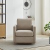 Modern Chenille Upholstered Swivel Accent Chair,Single Sofa Chair with Cushion,360 Degree Swivel Armchair for Living Room or Nursery-Koiai - 2 of 4