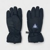 London Fog Boy's Black Ski Gloves - Winter Sports Snow Gloves with Velcro Closure and Reinforfced Grip for Kids (8-12 Years) - 2 of 4
