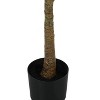Monarch Specialties Artificial Plant 47 inch Tall Fiddle Tree Indoor Faux Fake Floor Greenery Potted Real Touch Decorative Green Leaves Black Pot - 3 of 4