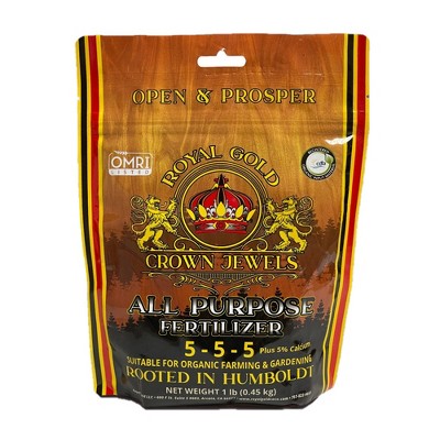 Royal Gold Crown Jewels Organic All Purpose 5-5-5 Dry Soluble Fertilizer