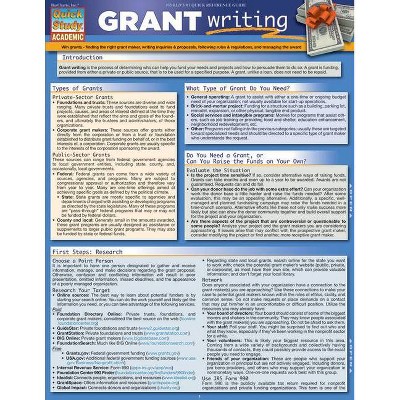 Grant Writing - (Quick Study: Academic) by  Martin McMillan (Poster)