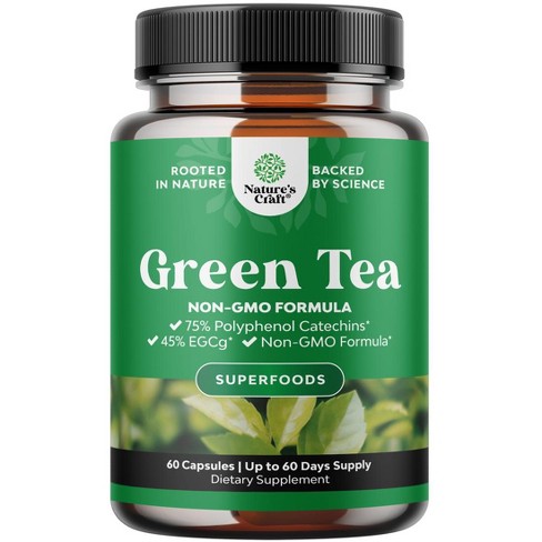 Green Tea Capsules, Nature's Craft, 60ct - image 1 of 4