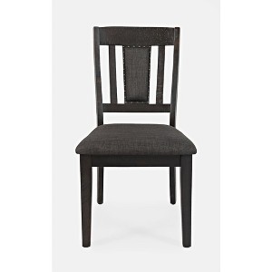 Jofran,American Rustics Upholstered Slatback Dining Chair with Nailhead Trim (Set of 2) - 1 of 4
