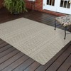 Oriental Weavers Portofino 670H4 Grey/ Ivory Indoor/Outdoor Area Rug - 5'3" x 7'3" - 2 of 4