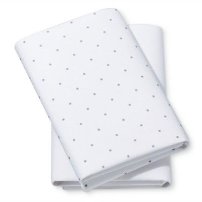 Fitted Oval Bassinet Sheets Dots 
