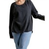 Women's Mineral Washed Raw Hem Top - umgee - 4 of 4