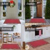 Christmas Area Rugs, Bells Holly Berry Ribbon Garland Traditions Throw Carpet Runner Rugs for Living Room Bedroom Kitchen Dining Room Nursery Office - 4 of 4