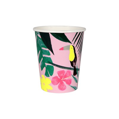 Meri Meri Pink Tropical Party Cups