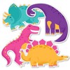 Big Dot of Happiness Roar Dinosaur Girl - T-Rex Triceratops Stegosaurus & Brontosaurus Decor DIY Dino Baby Shower or Birthday Essentials - Set of 20 - 2 of 4