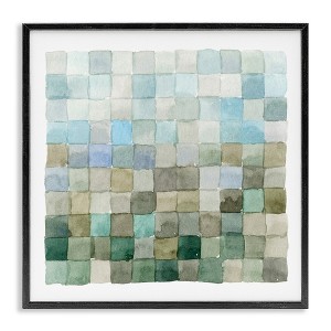 Stupell Industries Modern Watercolor Checkered Shapes, 24" x 24" - 1 of 4