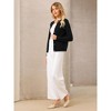 INSPIRE CHIC Women's Button Down Crew Neck Long Sleeve Knit Ribbed Sweater - 2 of 4