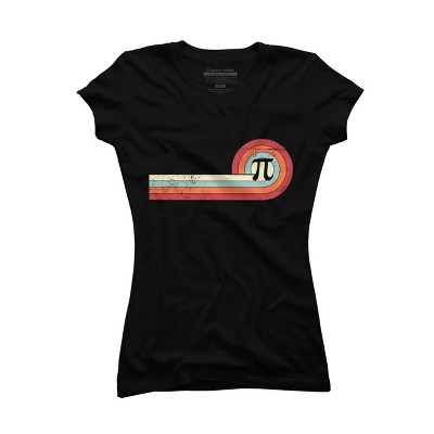 Junior's Design By Humans Retro Vintage Pi Day Math Circle By TaiHan T-Shirt