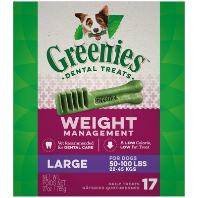 Greenies Weight Management Large Chicken Dental Dog Treats - 17ct