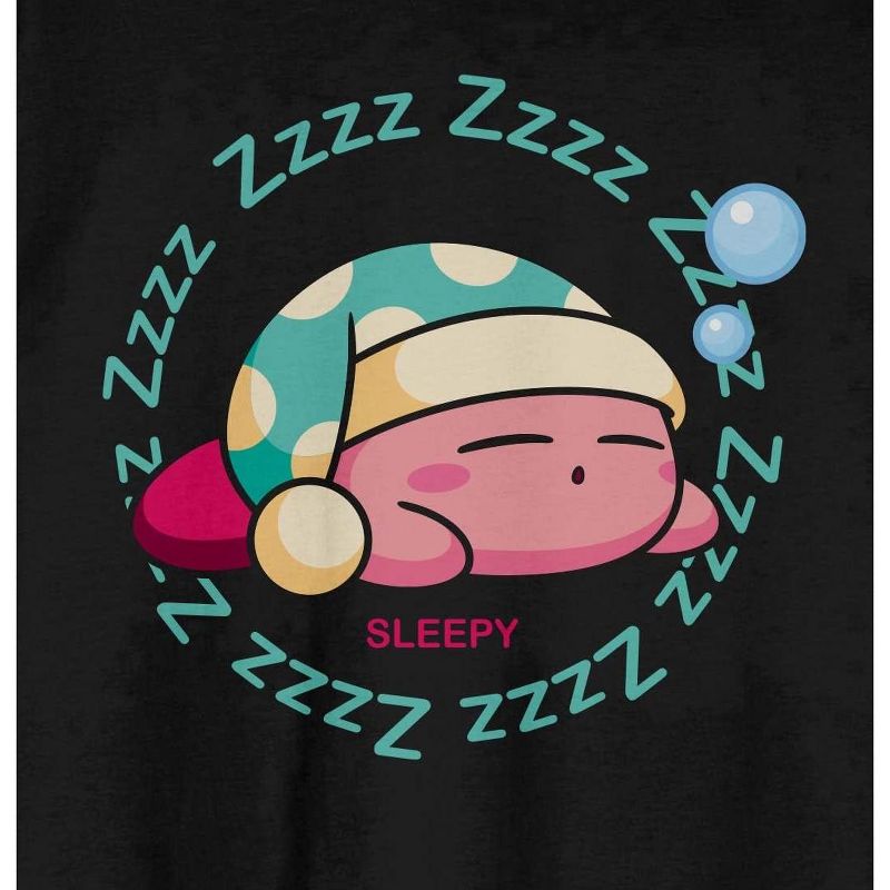 Nintendo Men's Kirby Sleepy Zzzz Graphic T-Shirt Adult, 2 of 4
