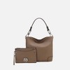 MKF Collection Viviana Vegan Leather Hobo Bag with Matching Wristlet by Mia K - 2 of 4