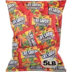 Life Savers Gummies 5 Flavors Fun Size Bags Individually Wrapped, 5 lb Bag - 1 of 1