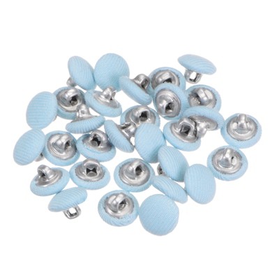 Unique Bargains Suit Dress Blouse Aluminum Fabric Cloth Covered Sewing Buttons 30 Pcs