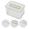 Unique Bargains Durable Clear Style Tissue Box Cover 1 Pc - 3 of 3
