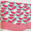 RLF Home 100% Cotton Sandias Glory  Fully lined Windows Rod Pocket Valance 50" x 16"  Red - 4 of 4