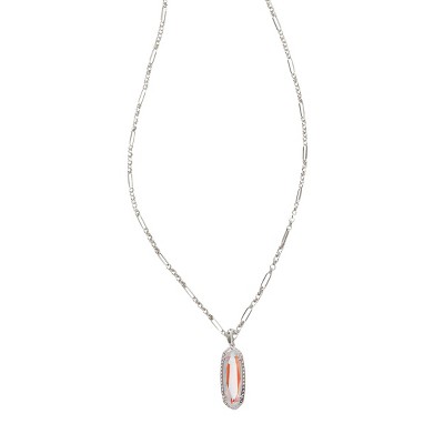 Kendra Scott Iris Rhodium Over Brass Pendant Necklace - Silver : Target