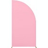 Half Moon Arch Cover Backdrop Wedding Arch Backdrop Stand Cover Fitting Backdrop Arch Cover for Birthday Party Engagement Wedding Decoration - 3 of 4
