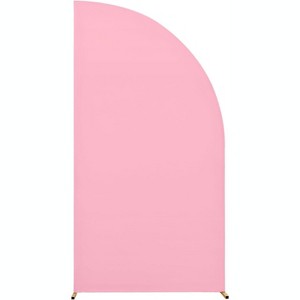 GAOMON Half Moon Arch Cover Backdrop Wedding Arch Backdrop Stand Cover Fitting Backdrop Arch Cover - 1 of 4