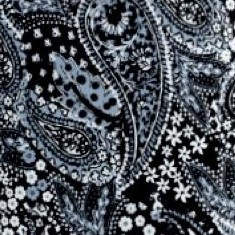 black white garden paisley