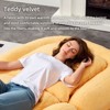 Okak Modern Folding Chair Floor Human Dog Bed with 5 Adjustable Positions,Comfy Upholstered Sofa for Bedroom,Living Room,Office - 3 of 4