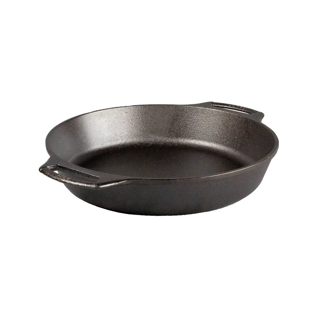 Lodge 2.85qt Cast Iron Baker's Skillet Black