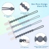 4-Pack Silicone Pacifier Clips with One-Piece Beads for Baby - Holders for Teething Relief and Baby Essentials - 3 of 4
