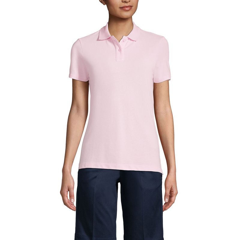 School Uniform Young Women's Short Sleeve Feminine Fit Mesh Polo Shirt, 3 of 5