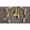 Kalalou Set of Two Antique Brass Christmas Door Wreaths – Leaves and Bells (Min 2) - 2 of 3