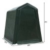 Costway 6'x8' Patio Tent Carport Storage Shelter Shed Car Canopy Heavy Duty Green - image 2 of 4