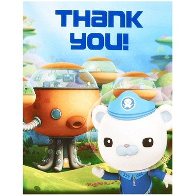 Birthday Express Octonauts Party Supplies Thank You Notes - 16 Pack