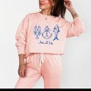 Simply Sage Market Sea La Vie 3 Across Lightweight Garment Dyed Sweatshirt - M - Peachy - 2 of 4
