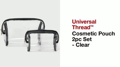 Cosmetic Pouch 2pc Set - Universal Thread™ Clear : Target