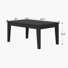 WestinTrends Malibu Low Outdoor HDPE Patio Rectangle Coffee Table - 3 of 4