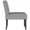 vidaXL Slipper Chair Light Gray Fabric - 4 of 4