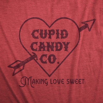 Мужские футболки Crazy Dog T-Shirts, Inc. Mens Cupid Candy Co T Shirt Funny Valentines Day T Shirts for Guys - Crazy Dog Men's T Shirt for Valentines Gift Red L — фото 2