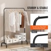 VEVOR Clothes Rack, Heavy Duty Clothing Garment Rack with Hanging Rod and Bottom Storage Area, Clothing Rack for Bedroom Guest Room - 4 of 4