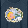 Women's - Disney - Alice in Wonderland Lightweight French Terry Wide Neck Long Sleeve Shirt - 2 of 4