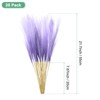 Unique Bargains Dried Plants Artificial Durable Small Fluffy Pampas Grass for Home, Office, Party 20 Pcs 21.7 Inch Purple Gradient - 3 of 4