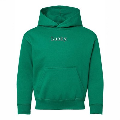 The Juniper Shop Embroidered Lucky Typewriter Youth Graphic Hoodie