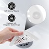 Unique Bargains Shower Drain Hair Catcher Square Drain Cover with Suction Cup Silicone Strainer Hair Stopper - 3 of 4