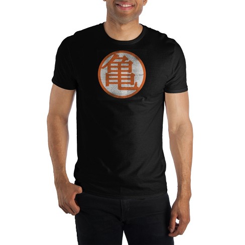 Dragon Ball Z Kame House Anime Cartoon Symbol Mens Black Shirt - image 1 of 3