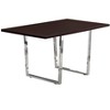 XIYUYE Dining Table Kitchen Table Contemporary Rectangular Dining Table Chrome Metal for Kitchen - 2 of 4