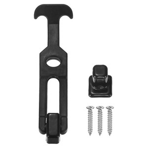 Unique Bargains Rubber Flexible Draw Latches Durable Flexible T-Handle with Screws 1 Pc - 1 of 4