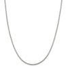 Black Bow Jewelry 2mm, Sterling Silver Solid Loose Rope Chain Necklace - 3 of 4