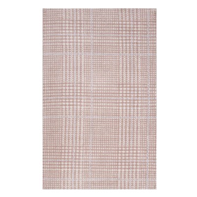 Modway Kaja Abstract Plaid 5x8 Area Rug – Contemporary Modern Low-Pile Rug with Soft Texture and Unique Geometric Design